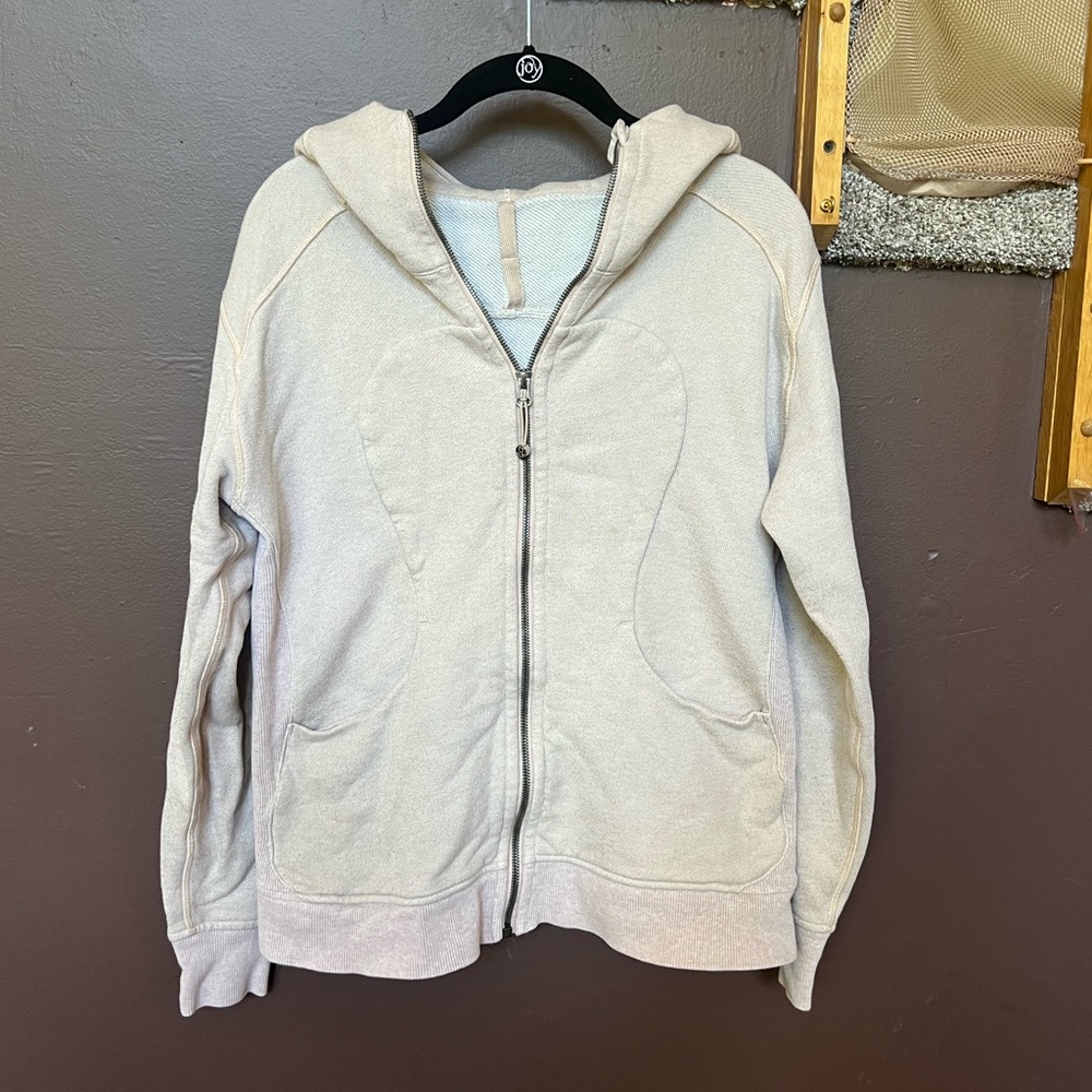Lululemon Zip up Hoodie pink scuba sweatshirt women’s 12 10